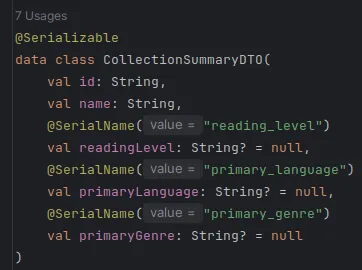 Collection DTO